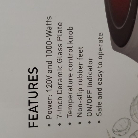 Parini electric ceramic cooktop - Picture 3 of 6